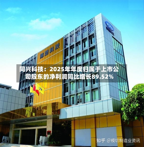 同兴科技：2025年年度归属于上市公司股东的净利润同比增长89.52%-第3张图片