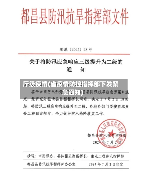厅级疫情(省疫情防控指挥部下发紧急通知)-第2张图片