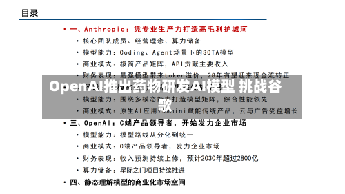 OpenAI推出药物研发AI模型 挑战谷歌-第2张图片