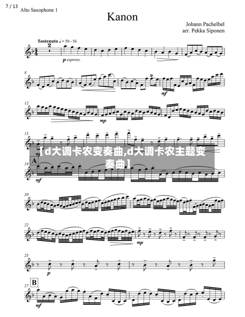 【d大调卡农变奏曲,d大调卡农主题变奏曲】
