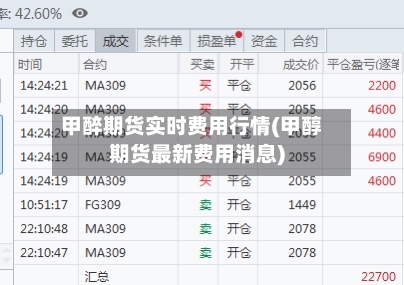 甲醉期货实时费用行情(甲醇期货最新费用消息)-第2张图片