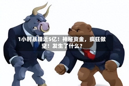 1小时暴赚近5亿！神秘资金，疯狂做空！发生了什么？-第3张图片