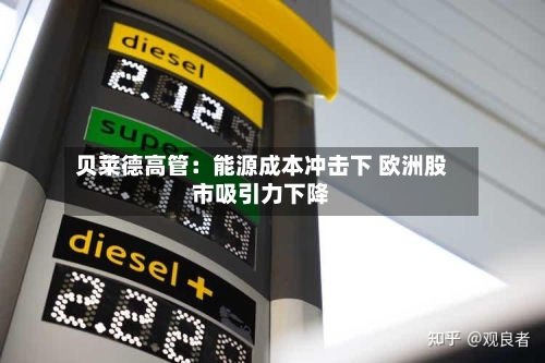 贝莱德高管：能源成本冲击下 欧洲股市吸引力下降