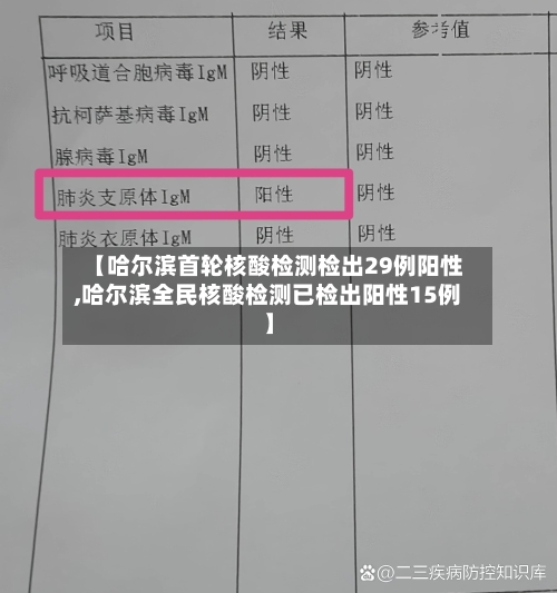 【哈尔滨首轮核酸检测检出29例阳性,哈尔滨全民核酸检测已检出阳性15例】-第2张图片