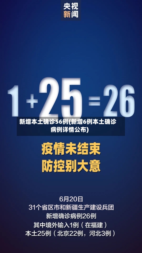 新增本土确诊56例(新增6例本土确诊病例详情公布)-第2张图片