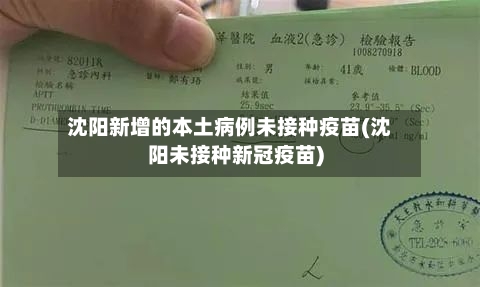 沈阳新增的本土病例未接种疫苗(沈阳未接种新冠疫苗)