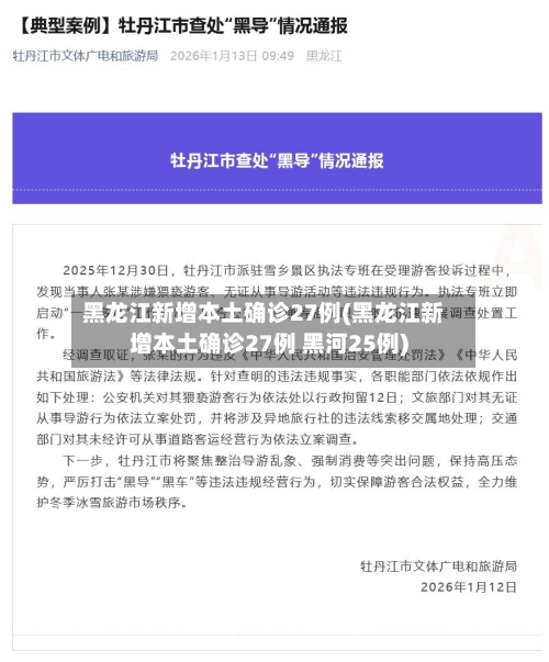 黑龙江新增本土确诊27例(黑龙江新增本土确诊27例 黑河25例)-第1张图片