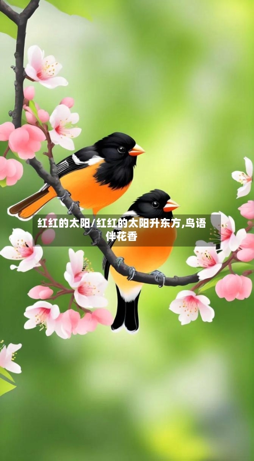 红红的太阳/红红的太阳升东方,鸟语伴花香-第1张图片