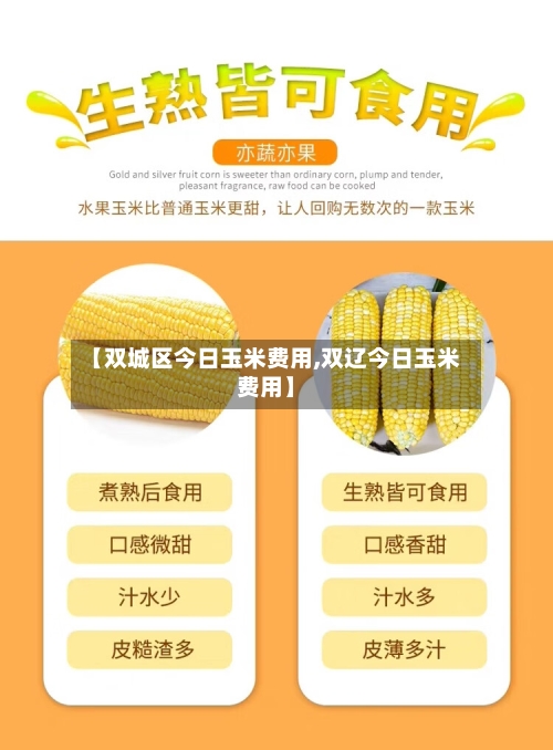 【双城区今日玉米费用,双辽今日玉米费用】-第1张图片