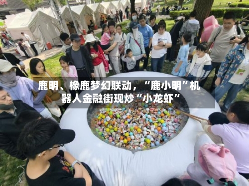 鹿明、橡鹿梦幻联动	，“鹿小明”机器人金融街现炒“小龙虾	”-第2张图片