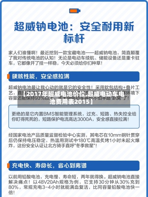 【2017年超威电池价位,超威电动车电池费用表2015】-第3张图片