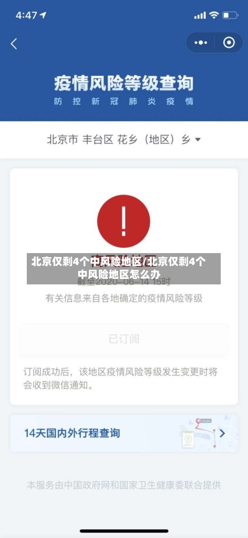 北京仅剩4个中风险地区/北京仅剩4个中风险地区怎么办-第1张图片